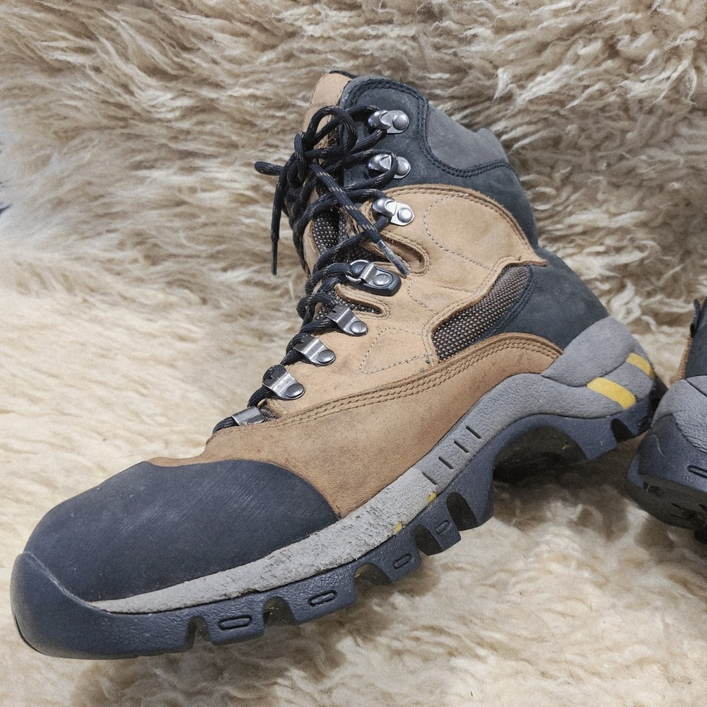 Vasque Gore-Tex Vibram Hiking Boots Men's 12 Wide Brown Leather Trail Backpackin - Picture 8 of 11